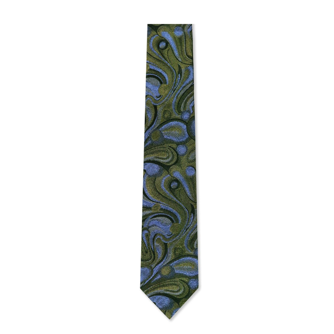 Limited Edition Cannes Abstract Pattern Silk Tie