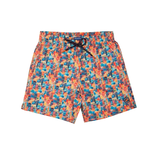 Moroccan Town Print Swim Shorts-new online-Fifth Avenue Menswear