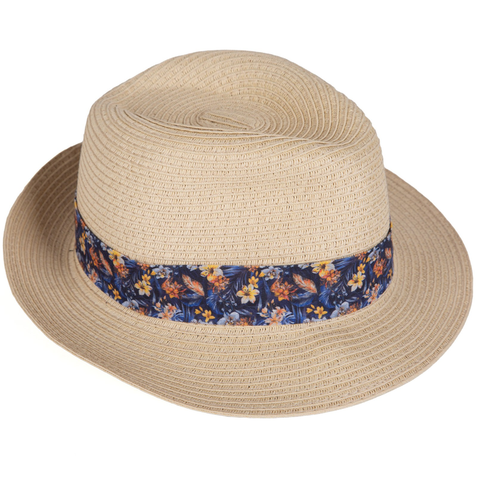 Floral Band Straw Hat