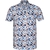 Abstract Geometric Print Fine Pique Polo