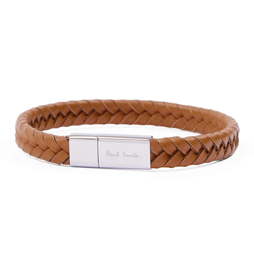 Two-Tone Braided Leather Bracelet-new online-Fifth Avenue Menswear