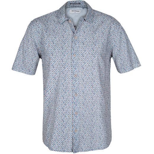 Geometric Print Short Sleeve Shirt-new online-Fifth Avenue Menswear