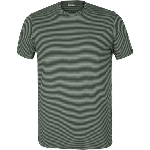 Dark Steel Fine Stripe T-Shirt-new online-Fifth Avenue Menswear