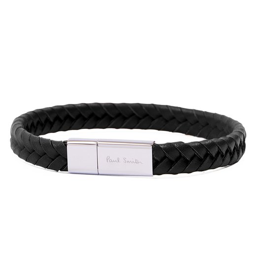 Two-Tone Braided Leather Bracelet-new online-Fifth Avenue Menswear