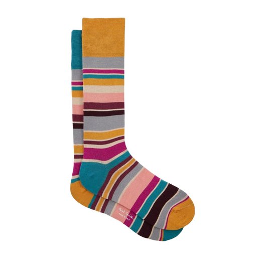 Joao "Odd" Stripe Cotton Socks-new online-Fifth Avenue Menswear