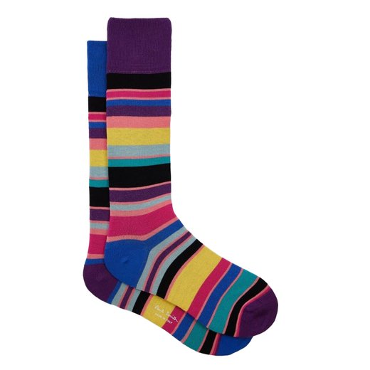 Joao "Odd" Stripe Cotton Socks-new online-Fifth Avenue Menswear