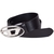 D-Logo Silver Buckle Leather Belt