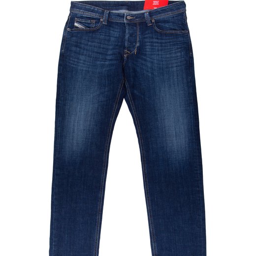 Larkee-Beex Regular Tapered Fit Mid Aged Stretch Denim Jeans-new online-Fifth Avenue Menswear