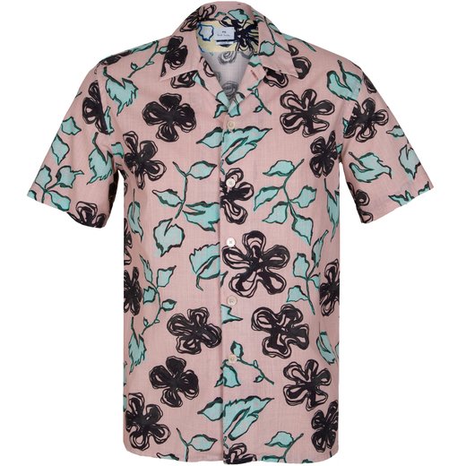 Classic Fit Yukka Print Short Sleeve Shirt-new online-Fifth Avenue Menswear