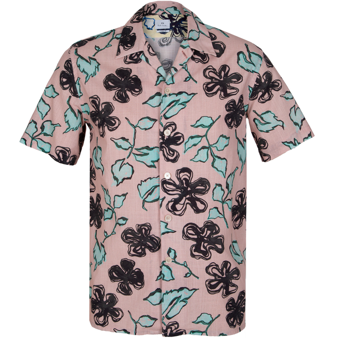 Classic Fit Yukka Print Short Sleeve Shirt