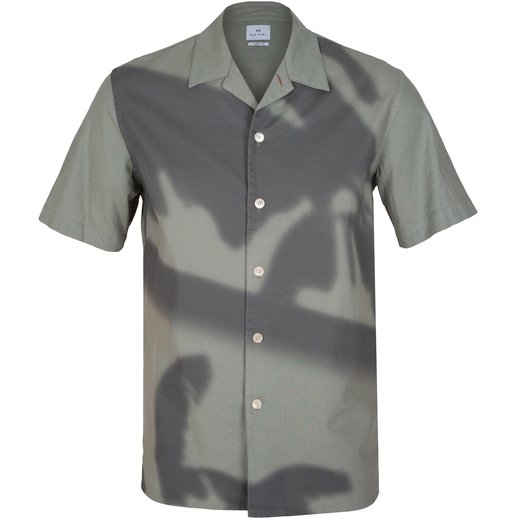 Casual Fit Shadow Print Short Sleeve Shirt-new online-Fifth Avenue Menswear