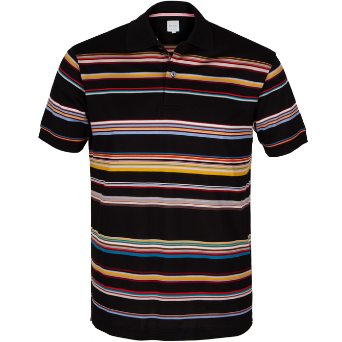 Luxury Block Stripe Polo