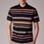 Luxury Block Stripe Polo