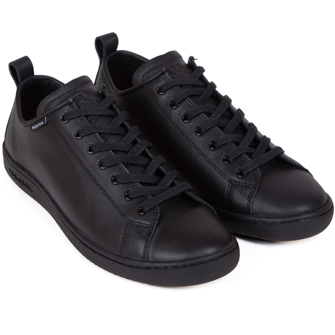 Miyata Black Sole Leather Sneakers