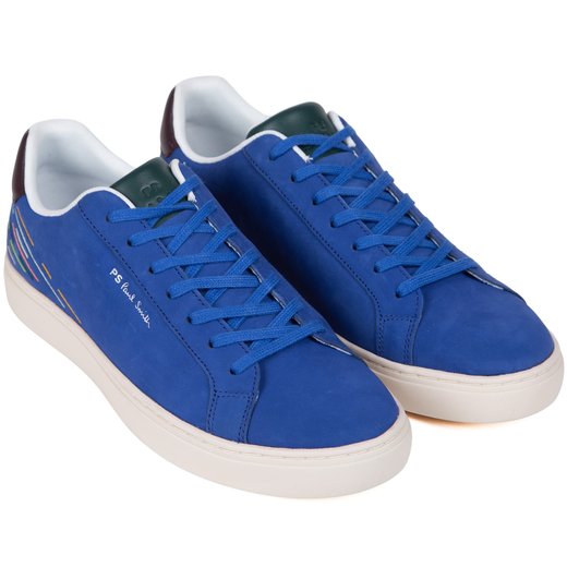 Rex Embroidered Heel Nubuck Sneakers-new online-Fifth Avenue Menswear
