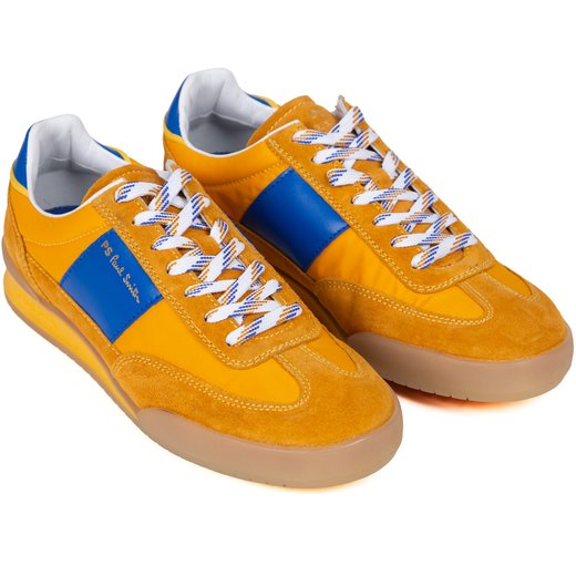 Dover Ochre and Blue Trainers-new online-Fifth Avenue Menswear