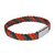Four Colour Plaited Leather Bracelet