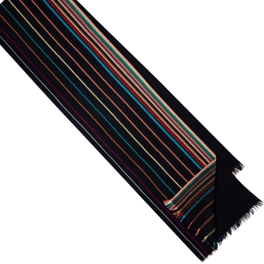 Luxury Wool & Silk Multigrade Stripe Scarf-new online-Fifth Avenue Menswear