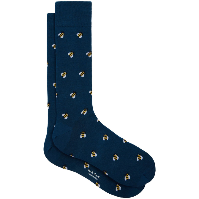 Kenneth Bee Pattern Cotton Socks