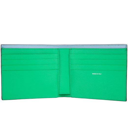 Green Interior Leather Billfold Wallet-new online-Fifth Avenue Menswear