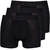 3 Pack Black Modal Comfort Boxer Trunks