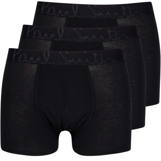 3 Pack Black Modal Comfort Boxer Trunks-new online-Fifth Avenue Menswear