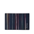 Painted Stripe Leather Credit Card Holder