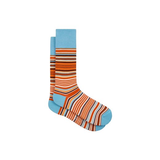 Kahn Stripe Cotton Socks-new online-Fifth Avenue Menswear