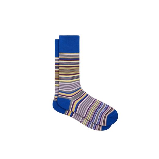 Kahn Stripe Cotton Socks-new online-Fifth Avenue Menswear