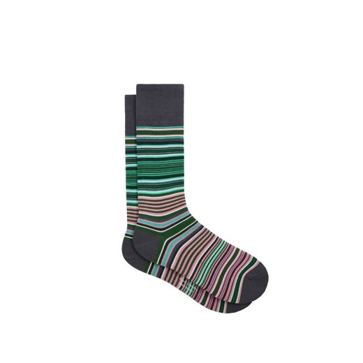 Kahn Stripe Cotton Socks-new online-Fifth Avenue Menswear