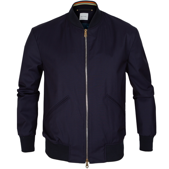 Luxury Light Weight Loro Piana Wool Bomber Jacket