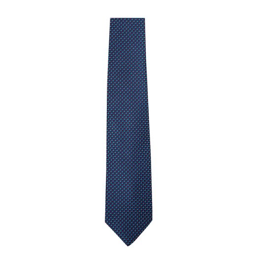 Micro Geometric Pattern Tie-work-Fifth Avenue Menswear