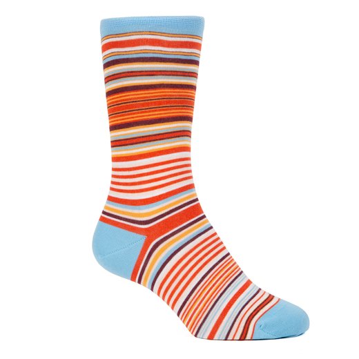 Kahn Stripe Cotton Socks-new online-Fifth Avenue Menswear