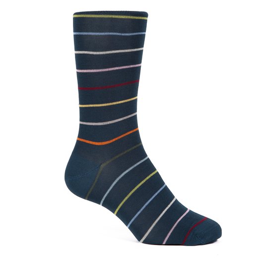 Keith Stripe Cotton Socks-new online-Fifth Avenue Menswear