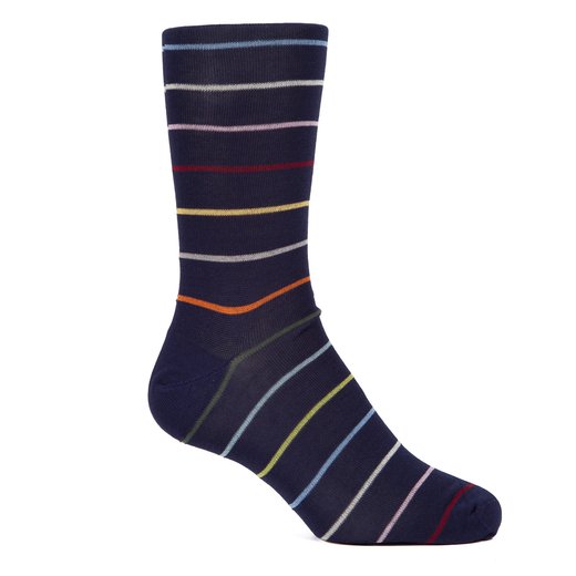 Keith Stripe Cotton Socks-new online-Fifth Avenue Menswear