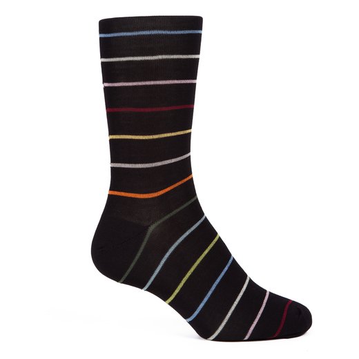 Keith Stripe Cotton Socks-new online-Fifth Avenue Menswear