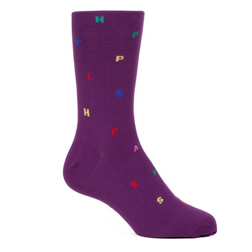 Keanu Letters Pattern Cotton Socks-new online-Fifth Avenue Menswear