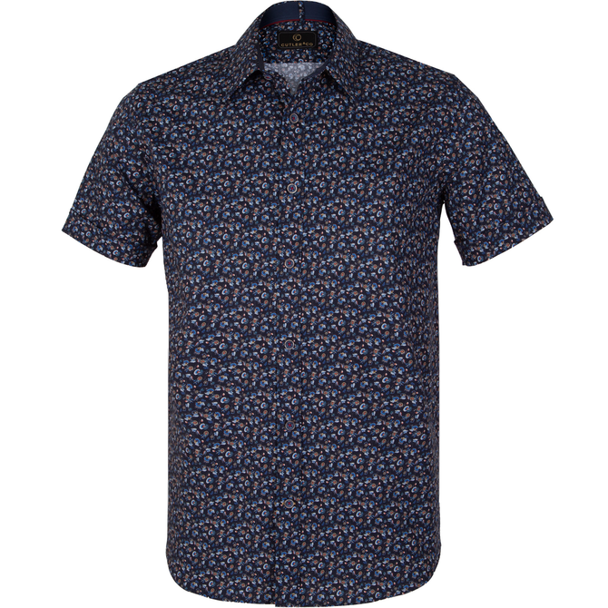 Brody Micro Paisley Print Short Sleeve Shirt