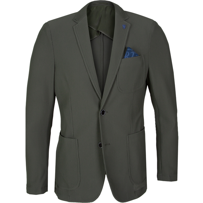 Light-weight Waffle Stretch Knit Travel Blazer