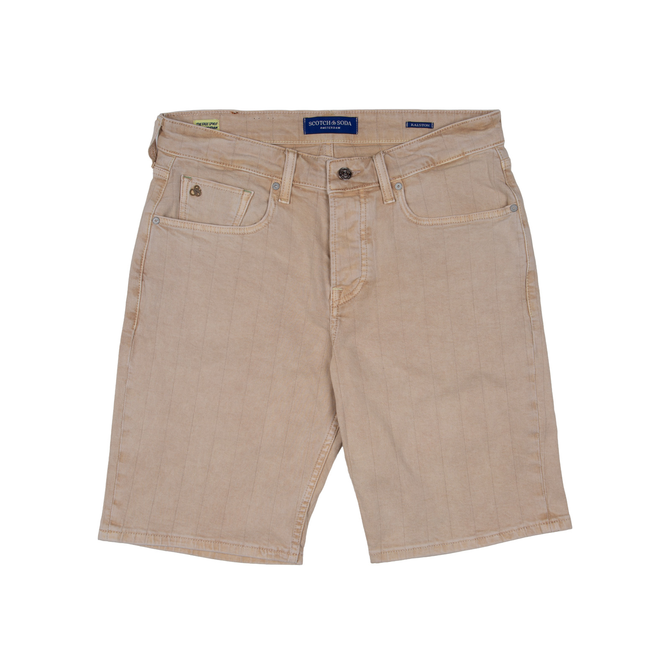 Ralston Self Stripe Stretch Denim Shorts