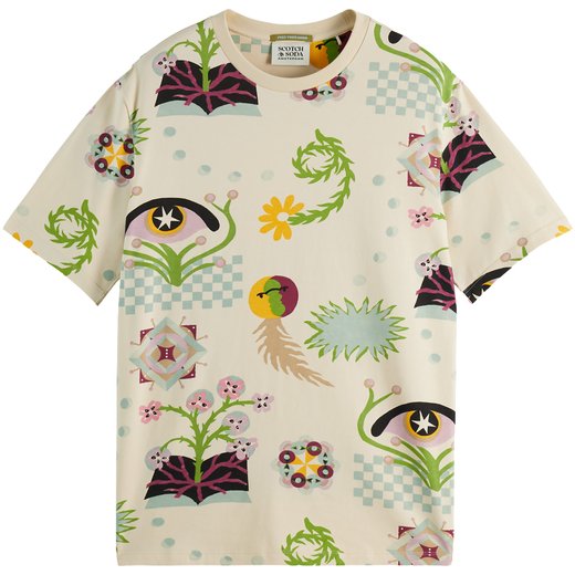 Regular Fit Poetry Print T-Shirt-on sale-Fifth Avenue Menswear