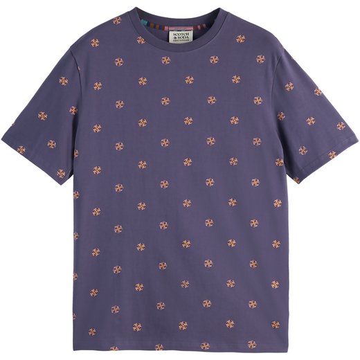 Regular Fit Geometric Print T-Shirt-on sale-Fifth Avenue Menswear