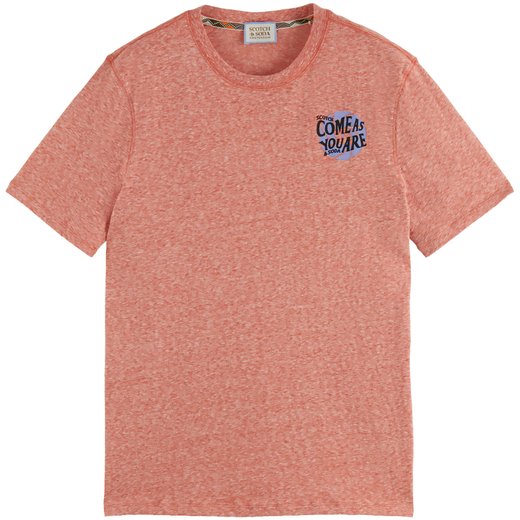 Chest Print Melange T-Shirt-on sale-Fifth Avenue Menswear