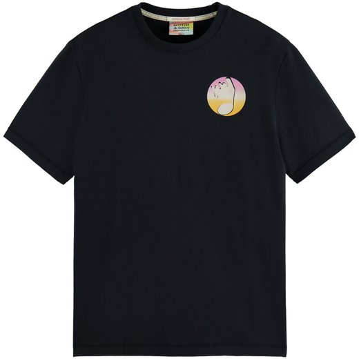 Relaxed Fit Day & Night Print on Back T-Shirt-on sale-Fifth Avenue Menswear