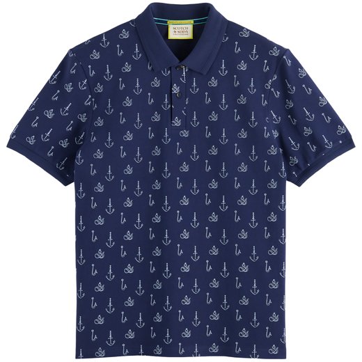 Regular Fit Nautical Print Polo-on sale-Fifth Avenue Menswear