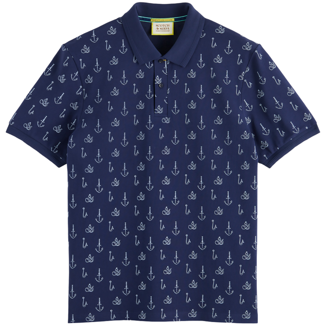 Regular Fit Nautical Print Polo