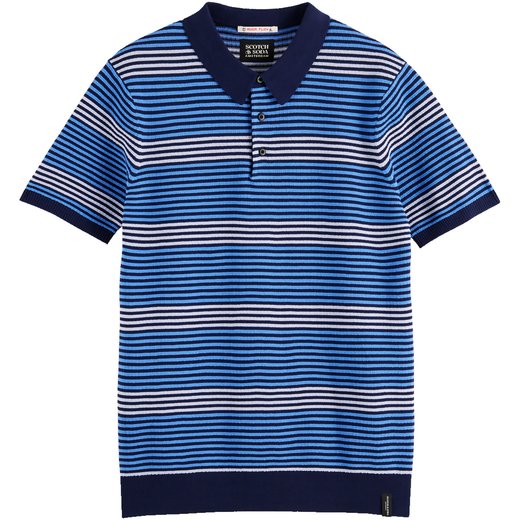Regular Fit Knitted Stripe Polo-on sale-Fifth Avenue Menswear