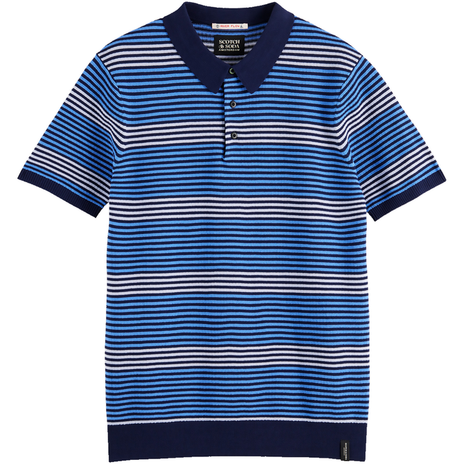 Regular Fit Knitted Stripe Polo