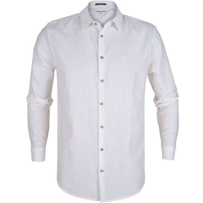 Linen & Cotton Blend Casual Shirt