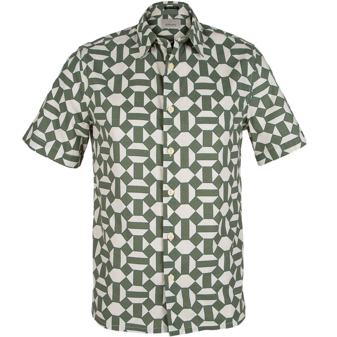 Aly Geometric Print Short Sleeve Shirt
